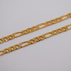 Prémiumékszer Webáruház Goldfilled Antiallergén Férfi Arany Színű Figaró Láncos Nyaklánc 50CM / 5MM (G018)