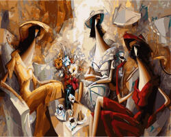 iPicasso Set pictura pe numere, cu sasiu, Petrecerea fetelor, 40x50 cm (PC4050986)