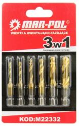 MAR-POL Set profesional burghie filetante (M22332) Burghiu