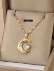 Kincsecske Kollekció Hold és szív nyaklánc