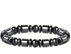 Kincsecske Kollekció Férfi hematit karkötő - Vegyes kőformák