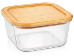 Tescoma Üveg tárolóedény 1, 4 l négyzet alakú bambusz ONLINE 900846.00 (900846.00)