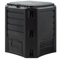 Prosperplast komposztáló fekete 380L 72x72x83 cm 106391