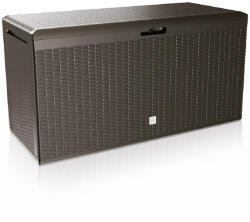 Prosperplast Rato Plus barna kerti tárolóláda 290l 114x47x60cm kerekekkel 106898