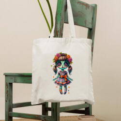  Egyedi mintás vászonszatyor, Halloween mintával (1722)