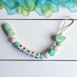  Egyedi neves cumilán - türkiz bálna (924_925)