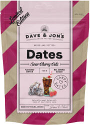 Dave and Jon`s Dave & Jon's dates sour cherry cola mag nélküli ízesített datolya cherry cola ízben, hozzáadott cukor nélkül 125 g