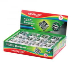 Keyroad Hegyező 2 lyukú fém 24 db/display Metal (KR971684) (KR971684)