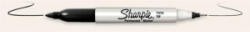 Sharpie Alkoholos marker, kúpos, kétvégű, 'Twin Tip', fekete (SR811100) (SR811100)
