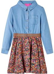 vidaXL Gyerek ruha hosszú ujjú, tengerészkék és farmer kék 92 mosógépben mosható 14119 (14119)