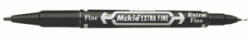 Zebra Alkoholos marker, 0, 5/1, 0 mm, kétvégű, 'Mckie Extra Fine', fekete (TZ50351) (TZ50351)