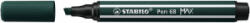 STABILO Filctoll, 1-5 mm, vágott hegy, 'Pen 68 MAX', földzöld (TST76863) (TST76863)