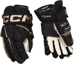 CCM Tacks XF 80 Black/Gold Senior Hokikesztyűk 14 hüvelyk