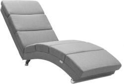 CASARIA London relaxációs ágy pihenőágy világosszürke szövet 106893 - pepita