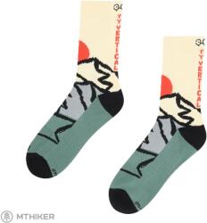 YY Vertical Mountain Origins zokni, zöld/fehér (M (EU 39-42))
