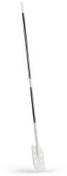 IGEAX élelmiszeripari keverőlapát / kaparó perforált rozsdamentes acél, 130 mm x 1700 mm fehér (1113W)