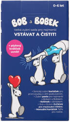 Bob & Bobek Bob és Bobek szett - Nagy fogászati készlet kicsiknek, kék szónikus fogkefével