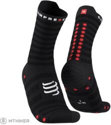 Compressport Pro Racing V4.0 Ultralight Run High zokni, fekete/piros (EU (42-44))