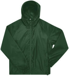 B&C Collection #Reset Windbreaker széldzseki JG003 Bottle Green XL