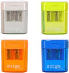 STRIGO Ascutitoare dubla cu capac Strigo SSC389, Culori asortate (SSC389)