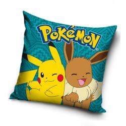 Carbotex Párnahuzat - Pokémon Pikachu és Eevee, 40×40 cm