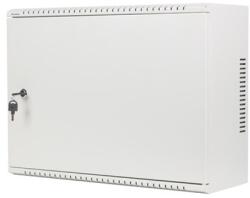 Lanberg 19" 4U+3U SZÉL: 540mm MÉLY: 200mm MAG: 400mmfémajtós szürke fali rack szekrény (WAF1-5203-04-00S) - officedepot