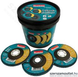 Makita INOX Lamellás csiszolótárcsa készlet, P40/P60/P80, 125x22, 23mm, 15db-os (D-82024) (D-82024)