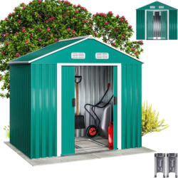 Gardebruk Kerti Tároló - Fém Kisház - 196x132x188cm