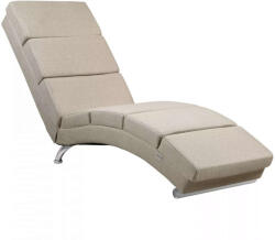 CASARIA London relaxációs ágy nyugágy pihenőágy homokszín szövet (108591)