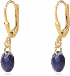  Arannyal Bevont Ezüst Fülbevaló Iolittal, ROS384