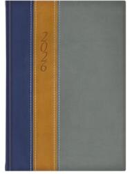 TopTimer Naptár, tervező, B5, heti, TOPTIMER "Fashion", kék-okker-szürke 26T011F-495 (26T011F-495)