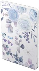 TopTimer Határidőnapló TOPTIMER Joy Flexi F012 B/6 heti fehér lapos Kék rózsa 2026. T012F-005 (T012F-005)
