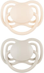Canpol babies Силиконови залъгалки Canpol Babies - Nude, За момиче, 6-18 m, 2 брoя (23/229_cre)