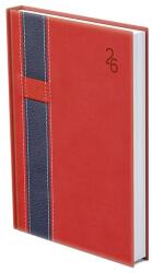 TopTimer Határidőnapló TOPTIMER Vario V021 A/5 napi fehér lapos piros-kék 2026. T021V-002 (T021V-002)