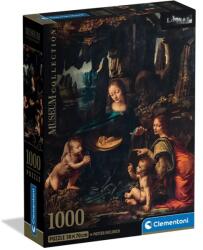 Clementoni Museum Collection: Leonardo da Vinci - A sziklák szűze 1000 db-os puzzle poszterrel - Clementoni (39976) - jatekshop