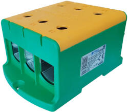 OMU System TUK635240PE 6x35-240mm2 CU 425A, AL 380A 1 pólusú zöld-sárga csatlakozókapocs sorkapocs (TUK635240PE)