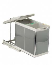 Ideal Feroluc Cos Gunoi Model 21200, 273 x 440 x 425 mm, 2 Cuve x14 L, Inox (IFR-41899) Cos de gunoi