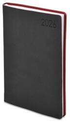 TopTimer Határidőnapló TOPTIMER Madeira M011 B/5 heti fehér lapos fekete-bordó 2026. T011M-032 (T011M-032)