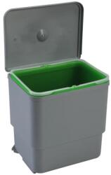 Ideal Feroluc Cos Gunoi Quattro Rectangular 1 Cuva x 16 l, Finisaj Gri (IFR-17111) Cos de gunoi