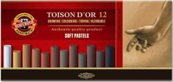 KOH-I-NOOR Toison Soft Pastels Комплект сухи пастели Browns 12 бр (8522012002BR)