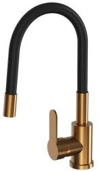 Gamma Flex 2000 Mosogató Álló Design Csaptelep - Rugalmas, Törtarany (BFX-2000BRGD)