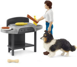 Schleich Grătarul lui Schleich Tom cu familia și prietenii (42754) Figurina