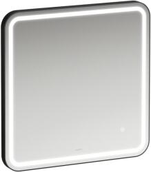 Laufen BASE 2.0 Négyszögletes tükör, 600, környező LED világítással, 1 érintőérzékelő (Be-Ki / Színhőmérséklet-változás 3000-6000K), alumínium keret fekete matt, IP44, Matt Fekete H4443801084501 (H4443801084