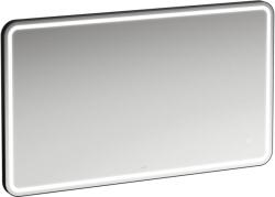 Laufen BASE 2.0 Négyszögletes tükör, 1200, környező LED világítással, 1 érintőérzékelő (Be-Ki / Színhőmérséklet-változás 3000-6000K), alumínium keret fekete matt, IP44, Matt Fekete H4443831084501 (H444383108