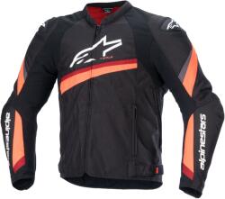 Alpinestars Jacheta moto Alpinestars T-GP PLUS R 4 negru-rosu fluo (AIM100-1044)