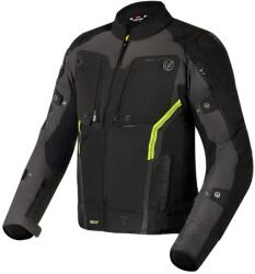 Rebelhorn Jachetă de motociclist Rebelhorn Borg negru-cenușiu închis-galben-fluo (PRBRH-TJ-BORG_03)