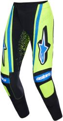 Alpinestars Pantaloni motocross Alpinestars Techstar Nomur albastru închis-galben fluo-albastru (AIM171-0303)