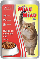 MIAU MIAU Macskaeledel Adult Nedves Marha 100 g