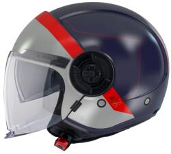 MT Helmets Cască de motocicletă deschisă MT Viale SV 68 Units D7 gri-roșu-albastru (MT1325865373)