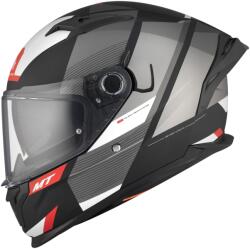 MT Helmets MT BRAKER CHENTO B0 cască de motocicletă integrală MT BRAKER CHENTO B0 negru-gri-alb (MT1346A5610)